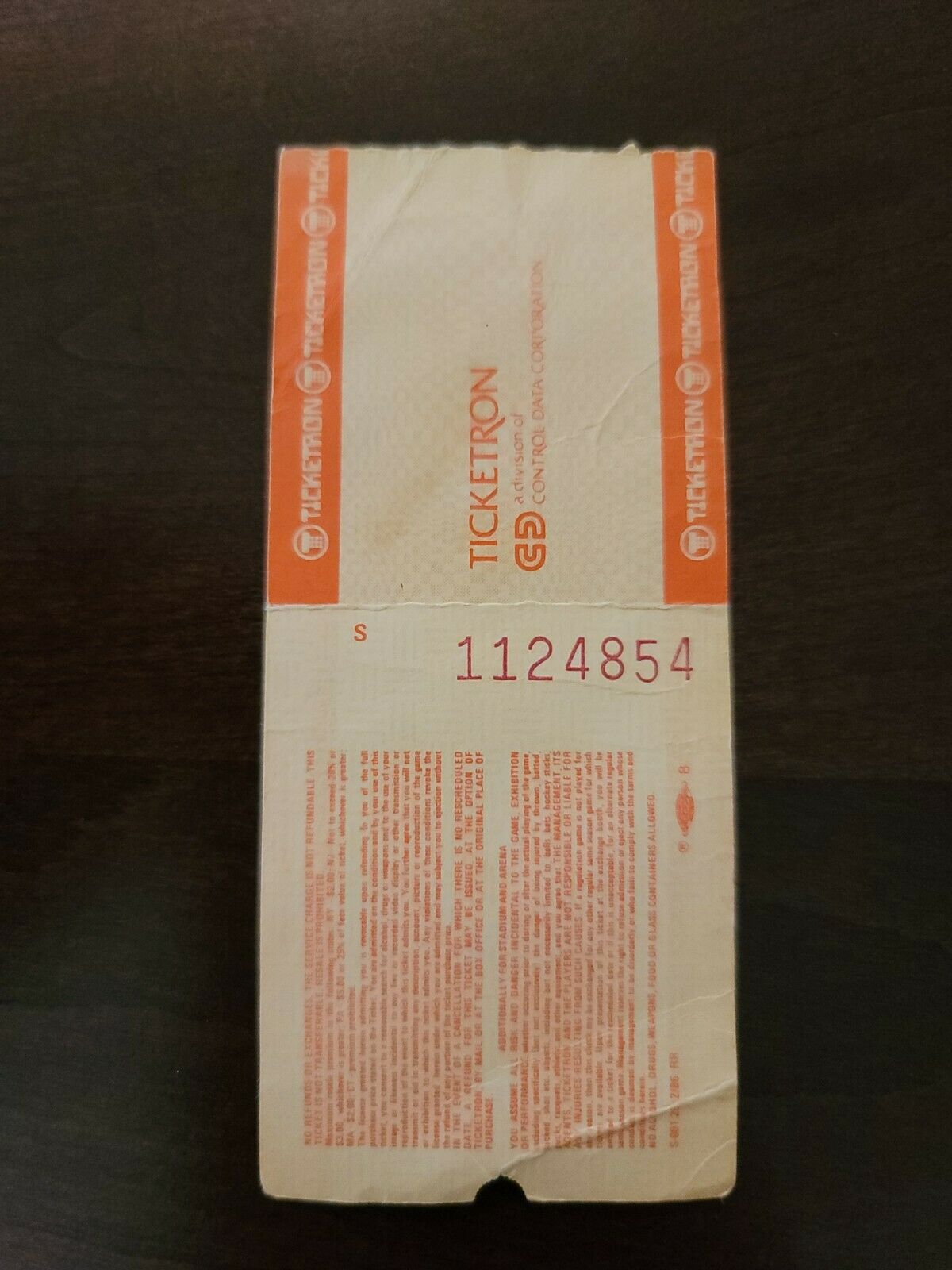 Kim Mitchell 1987, Toronto Kingswood Original Concert Ticket Stub