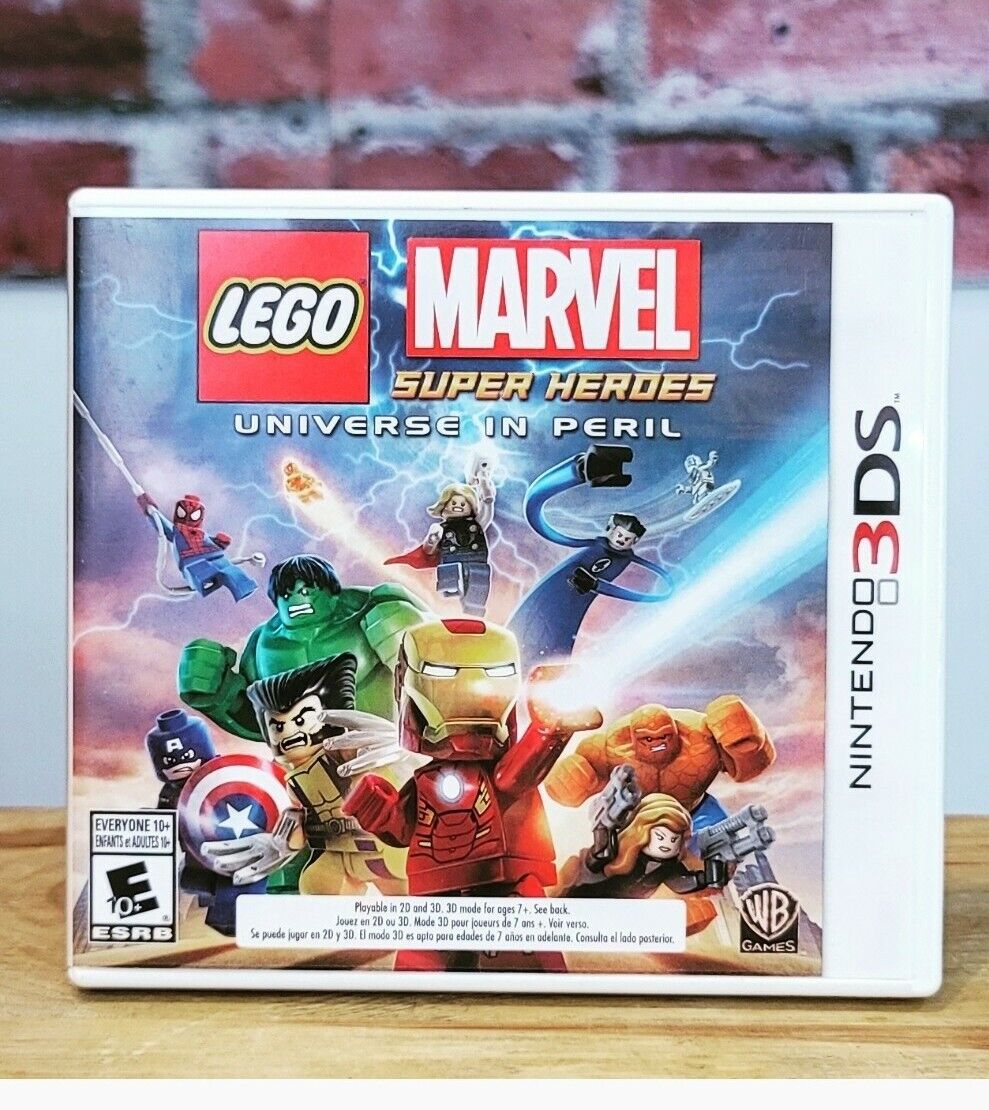 Lego Marvel Superheroes Universe In Peril Nintendo 3DS Video Game 2016 Complete!
