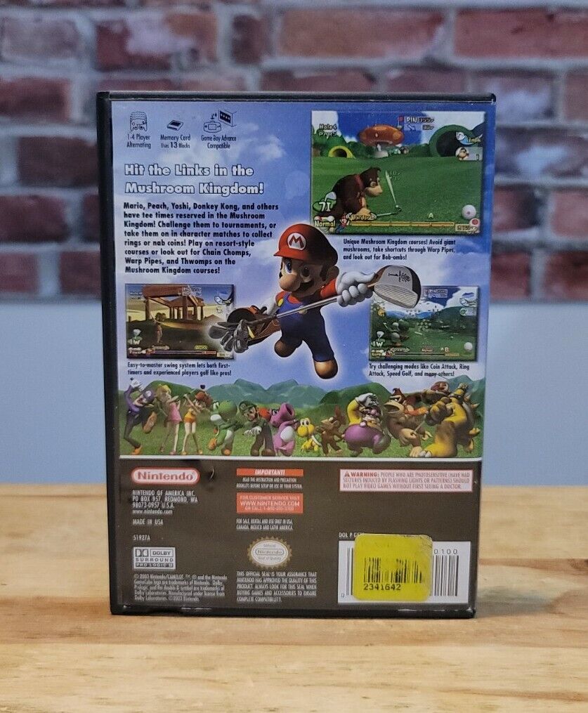 Mario Golf Toadstool Tour Original Nintendo Game Cube Complete