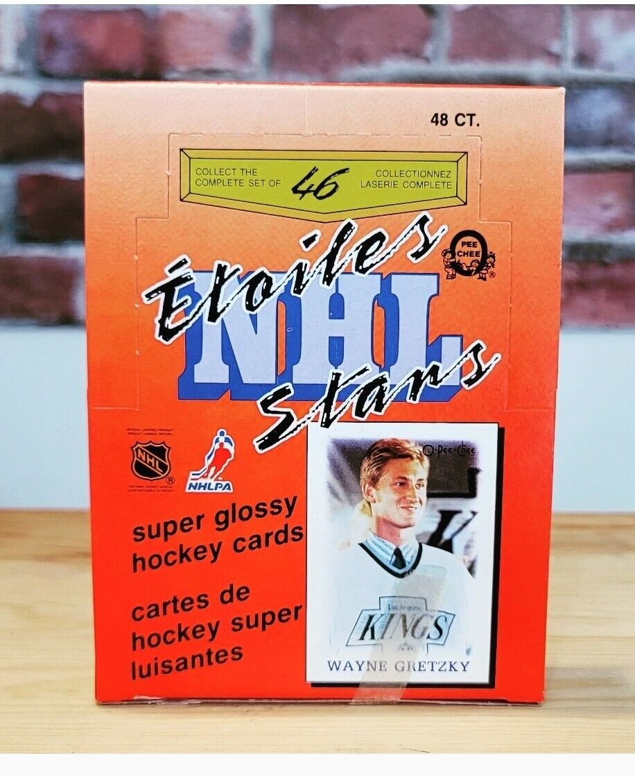 1988/89 OPC O-Pee-Chee Mini Glossy Hockey Card Wax Box (48 Packs) Tape In Tact