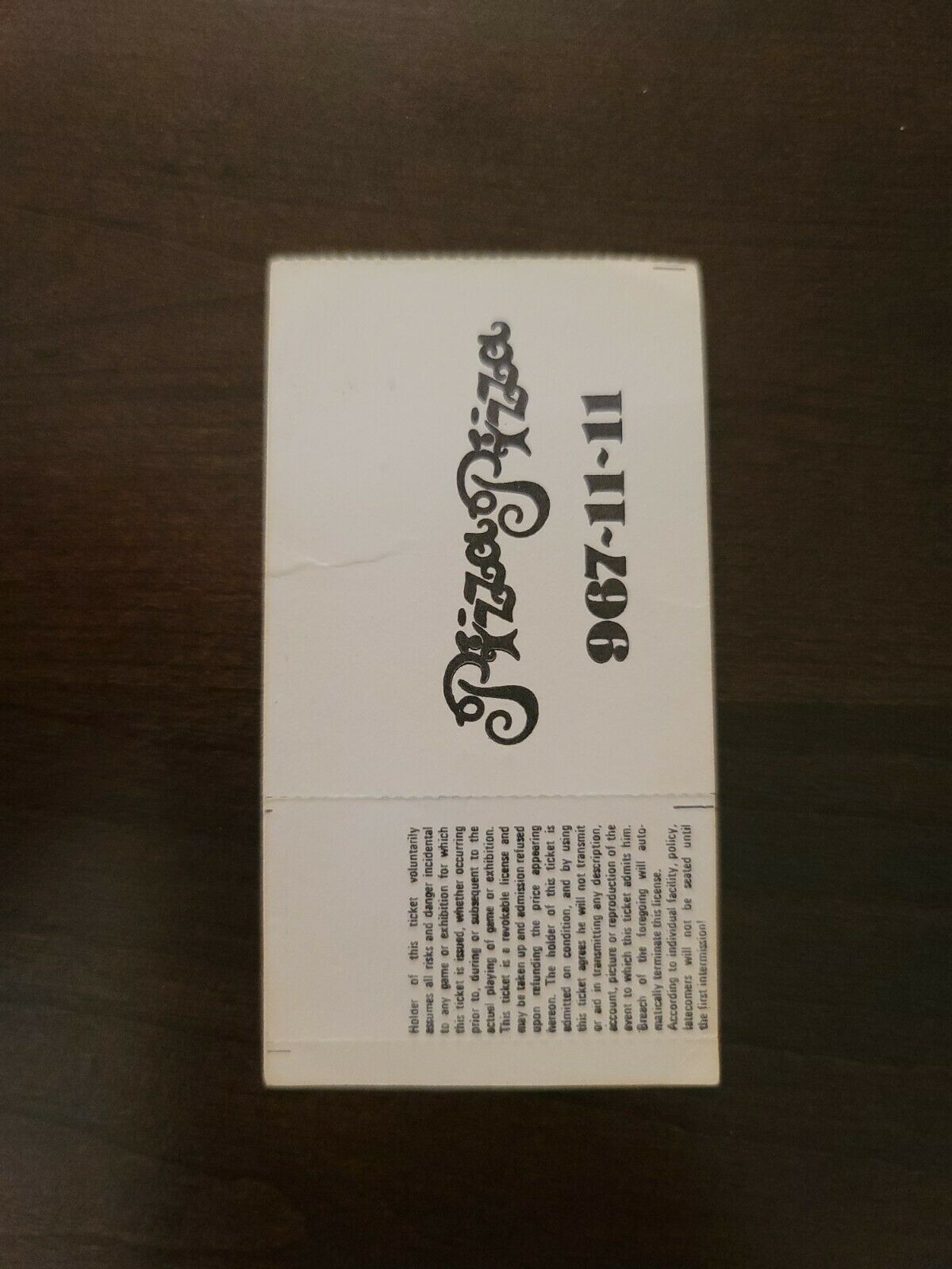 Motorhead 1983, Toronto Concert Hall Original Concert Ticket Stub