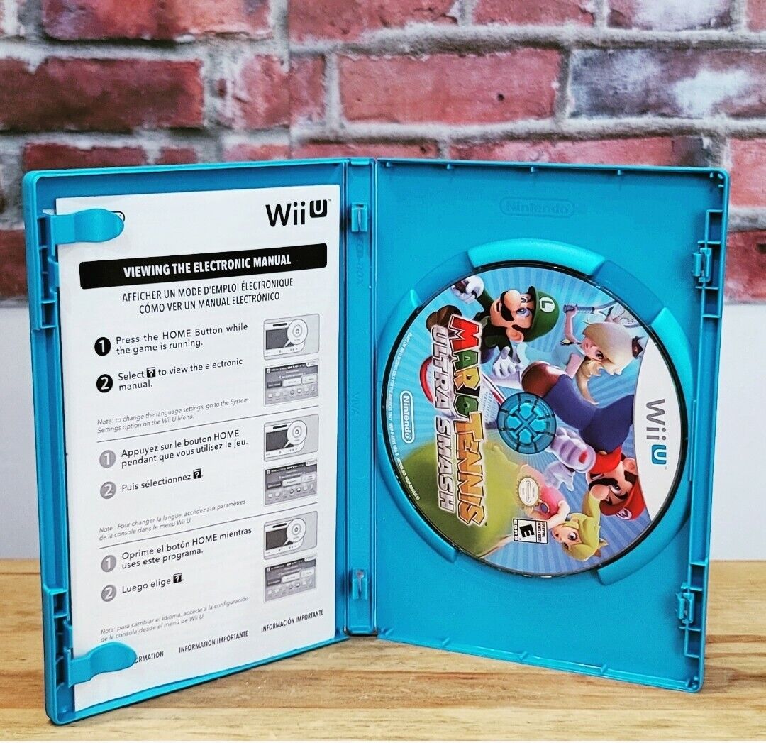 Mario Tennis Ultra Smash Nintendo Wii U Video Game, 2014 Complete!