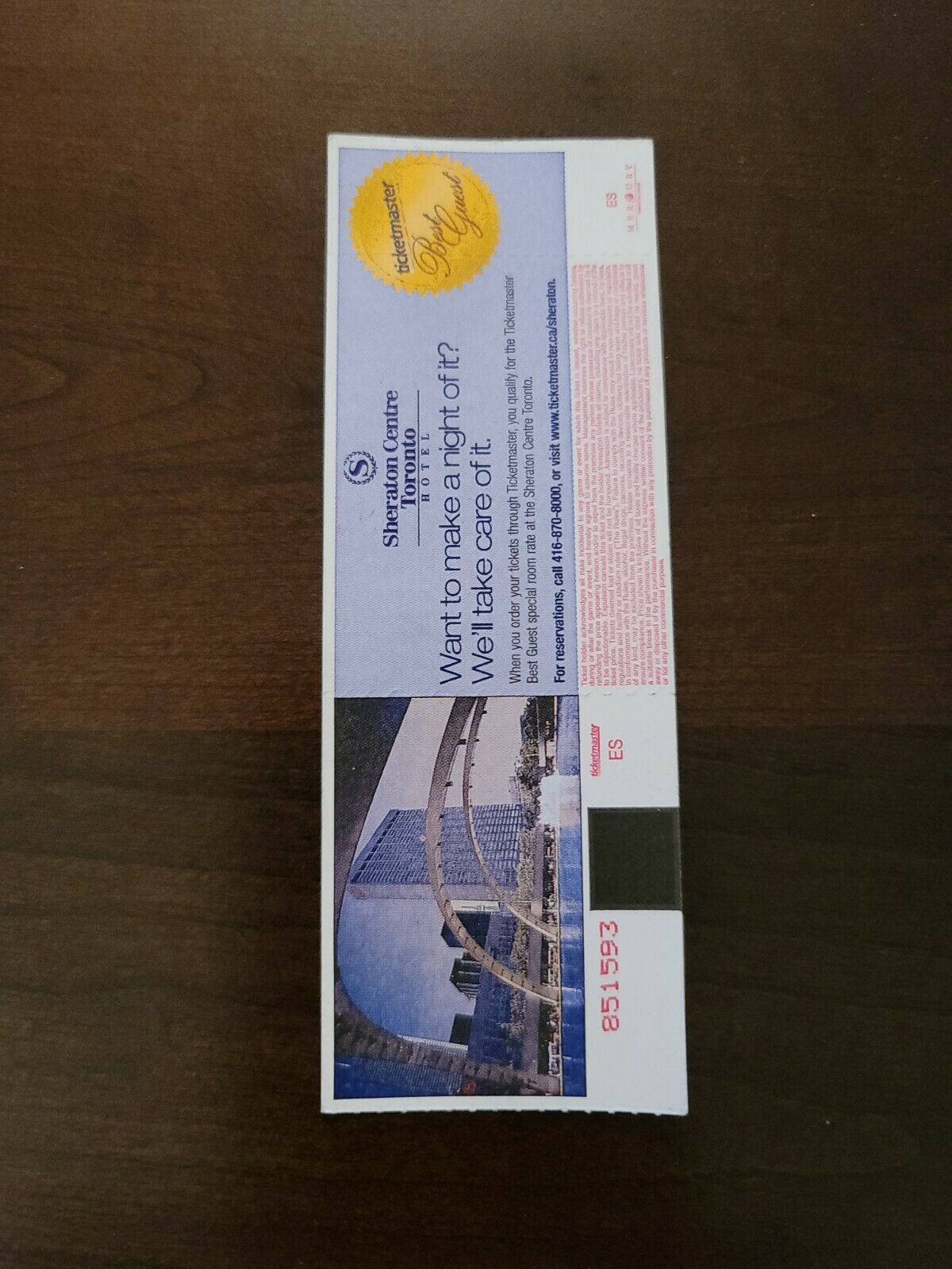 Ozzy Osbourne 2003, Toronto Air Canada Centre Vintage Concert Ticket Stub