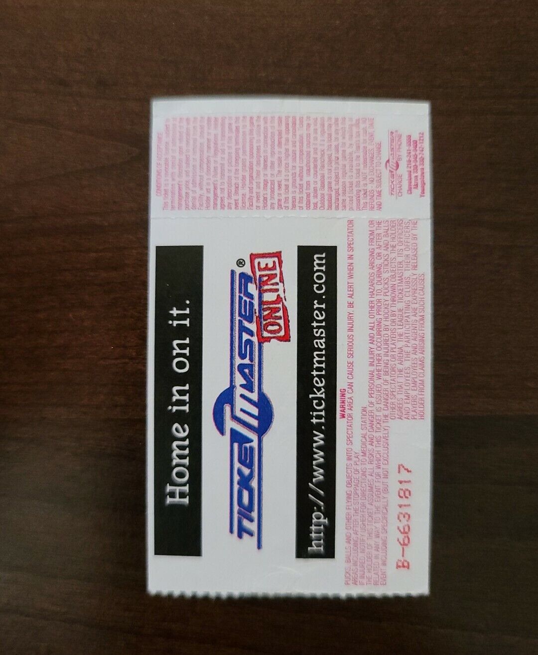Rolling Stones 1999, Cleveland Gund Arena Original Concert Ticket Stub