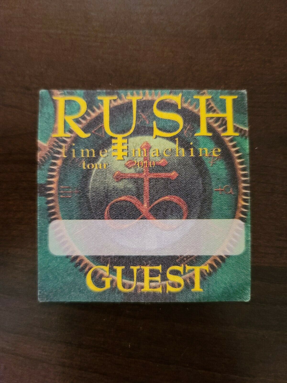 RUSH 2010 Original Vintage Back Stage Pass Concert Ticket Stub Time Machine Tour
