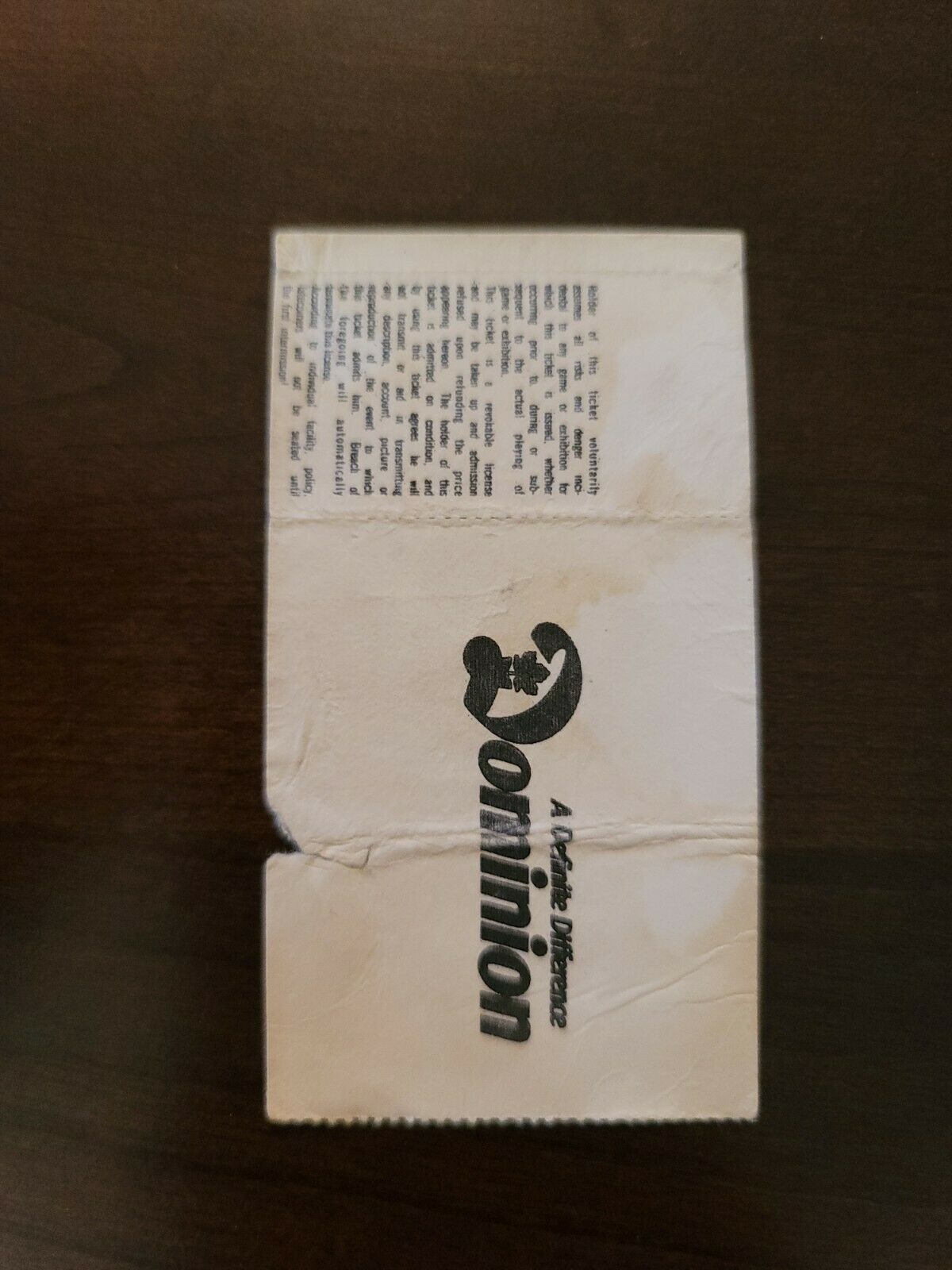 Robert Gordon 1981, Toronto Rex Danforth Theater Original Ticket Stub