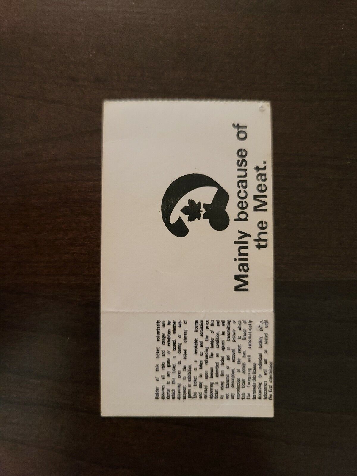 Robert Palmer 1980, Toronto Maple Leaf Gardens Original Ticket Stub