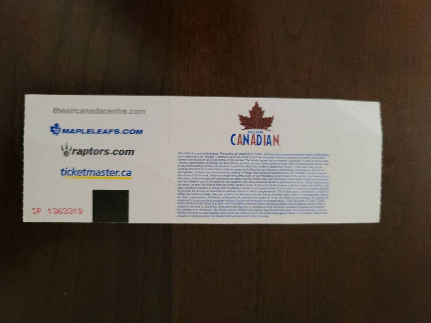 Roger Waters 2017, Toronto Air Canada Centre Concert Ticket Stub