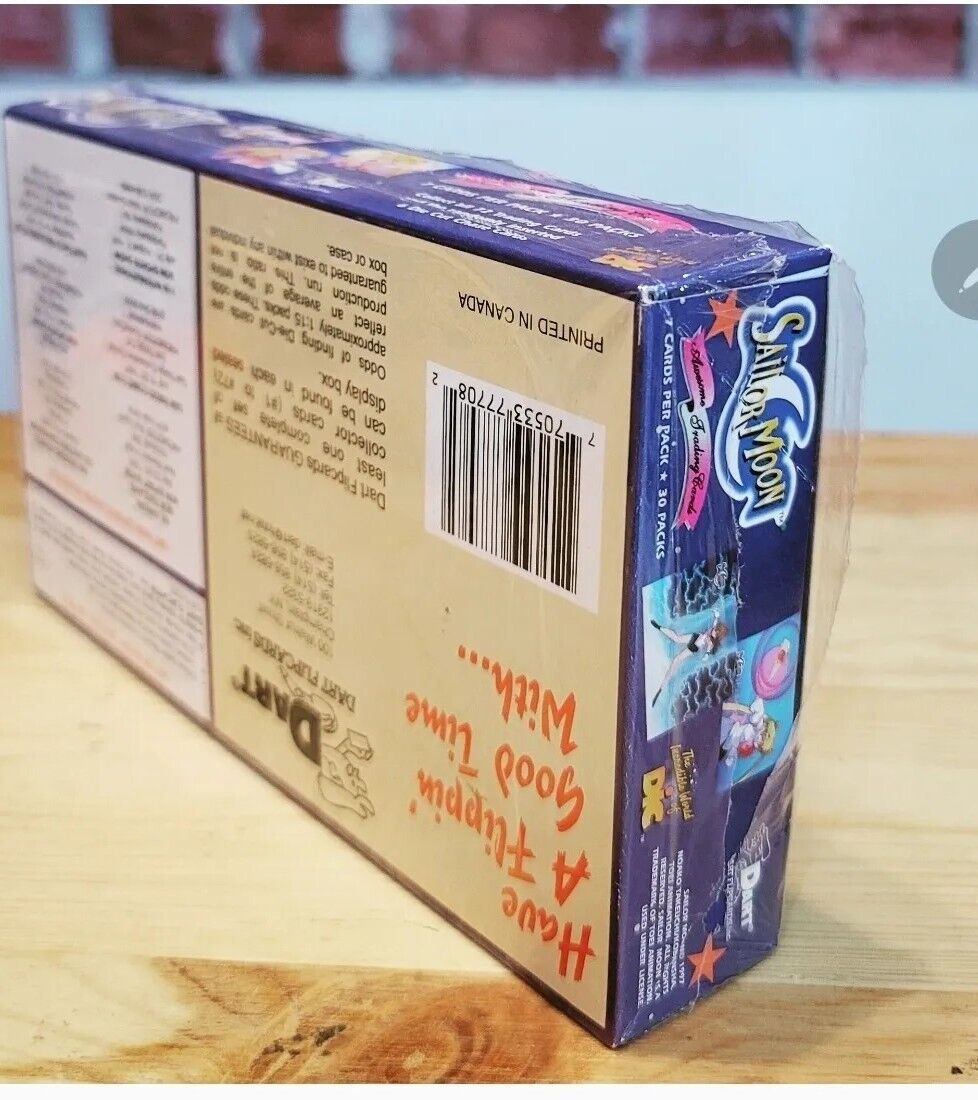 1997 Dart Sailor Moon Trading Cards Wax Box (30 Packs) Box Rare 1st Series!