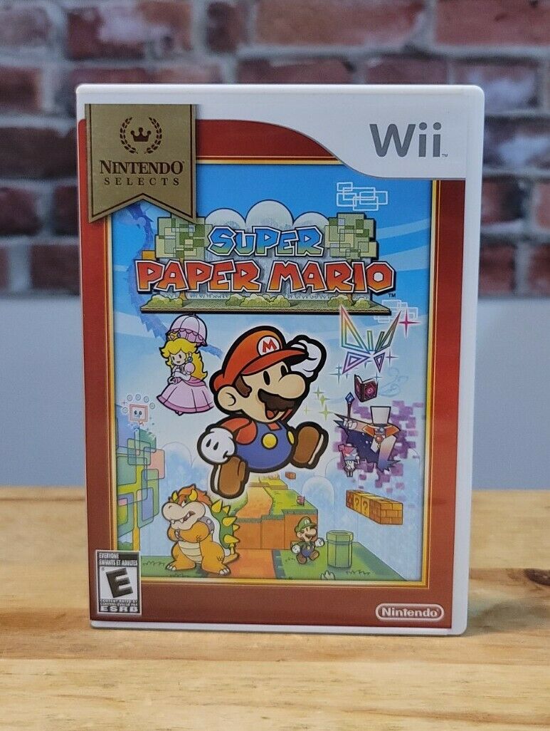 Super Paper Mario Original Nintendo Wii Video Game Complete