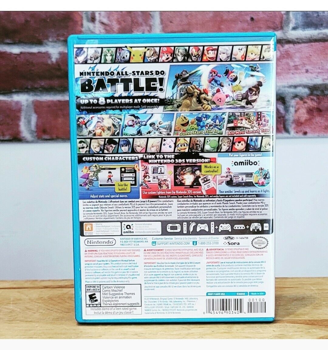Super Smash Bros Nintendo Wii U Video Game, 2014 Complete!