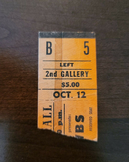 Strawbs 1975, Toronto Massey Hall Original Vintage Concert Ticket Stub