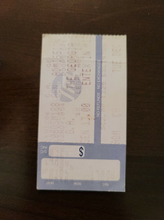 The Georgia Satellites 1990s, Mississauga Extex Night Club Concert Ticket Stub