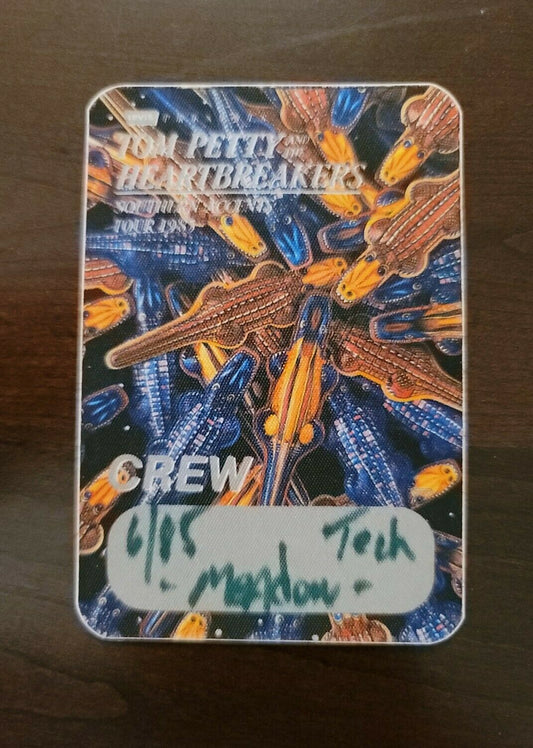 Tom Petty 1985, Crew Load Access Backstage Pass Concert Ticket