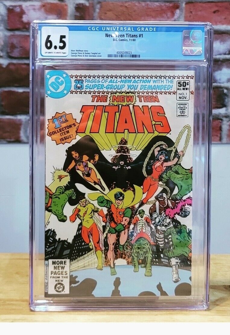 New Teen Titans #1 Graded Comic Book (DC 1980) CGC 6.5 George Perez
