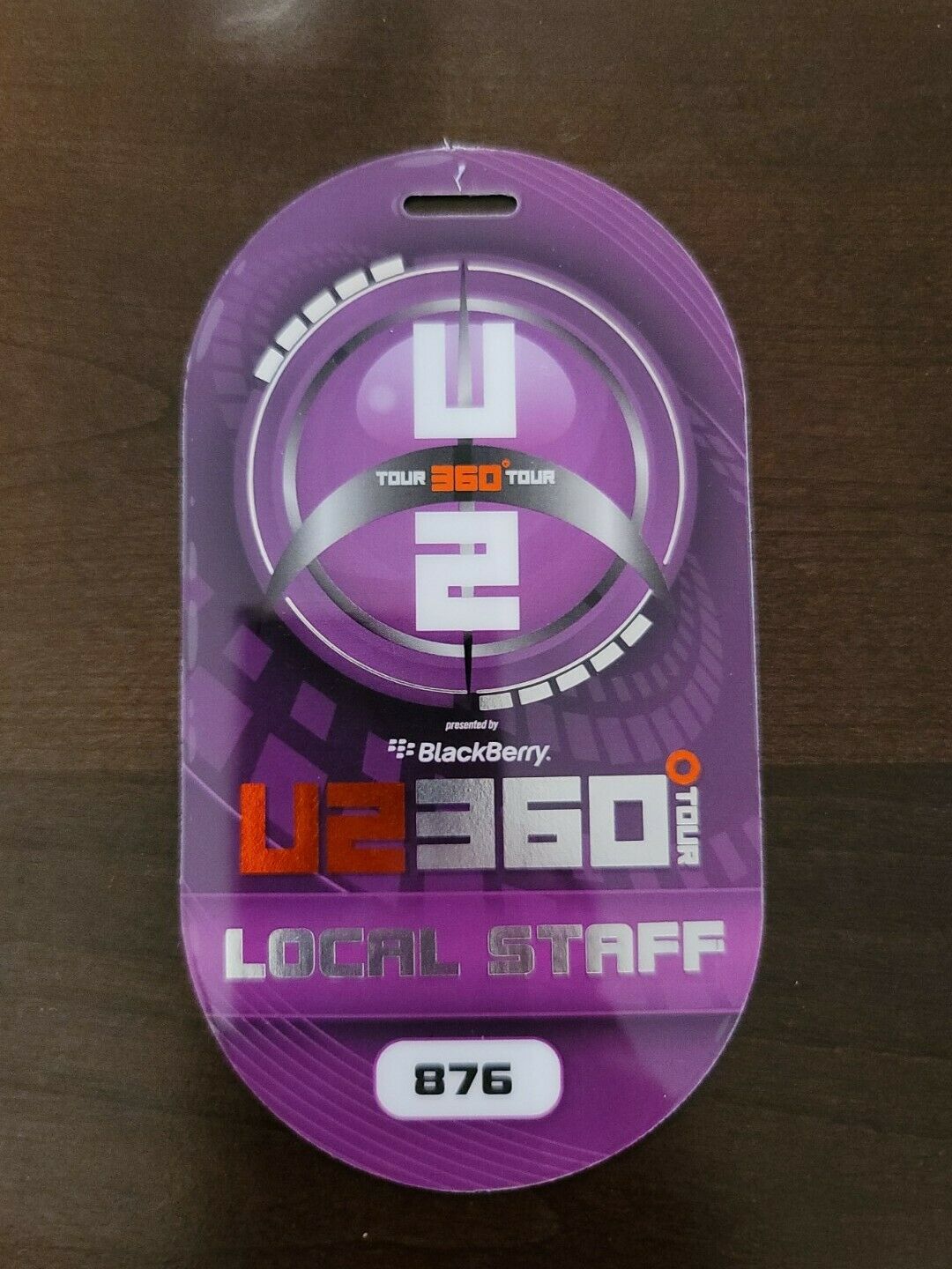 U2 2010 Original Back Stage Access Pass Concert Ticket 360 Tour